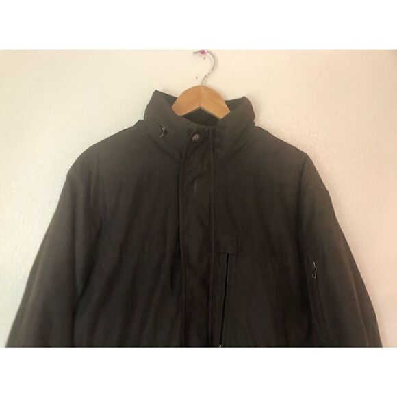 Michael Kors Wool Blend Insulated Casual Brown Jacket Large - Picture 6 of 15